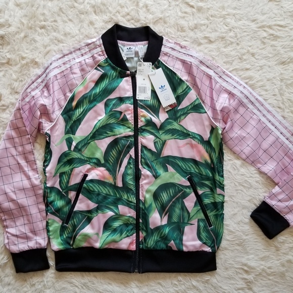[SOLD] Adidas Pink and Green Track Jacket - Picture 5 of 7